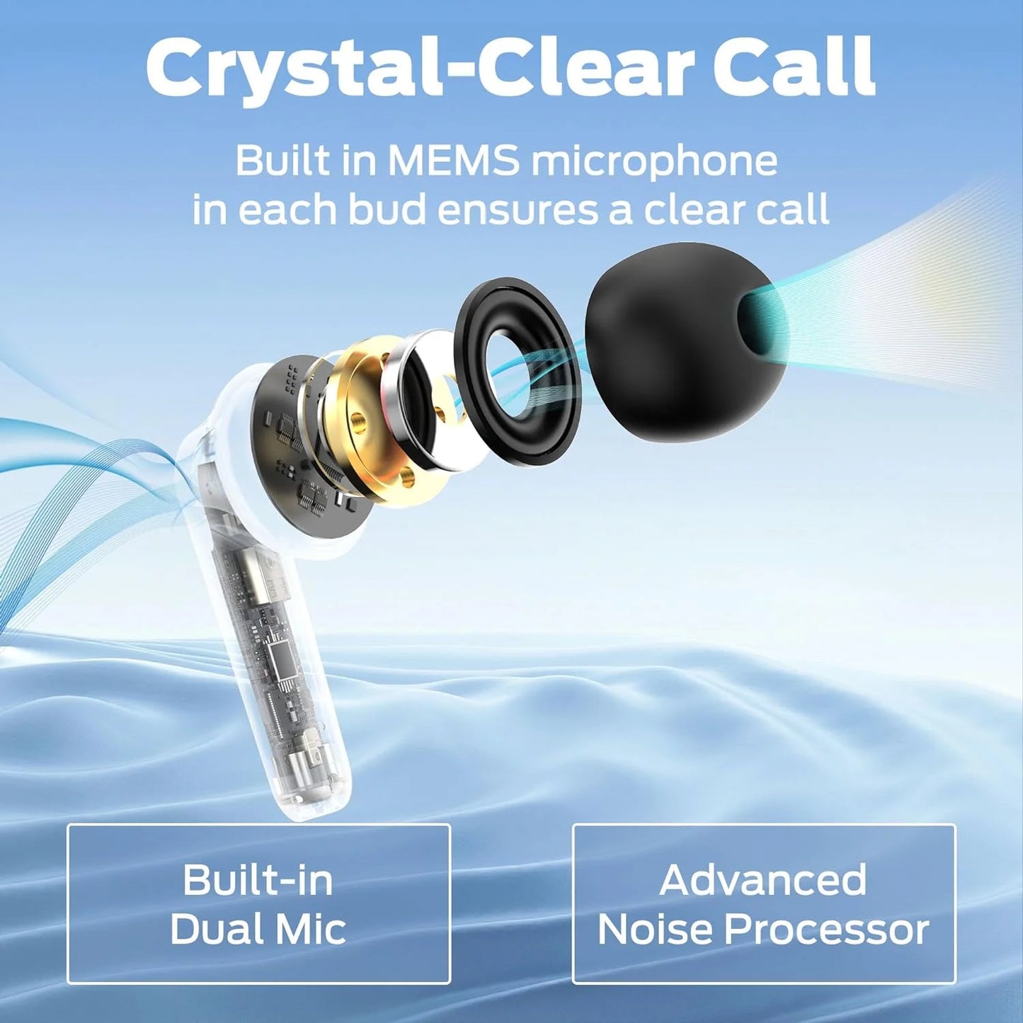 Monster Wireless Earbuds Bluetooth HiFi Stereo – 30H Playback, Touch Control, Type-C Charging, IPX6 Waterproof