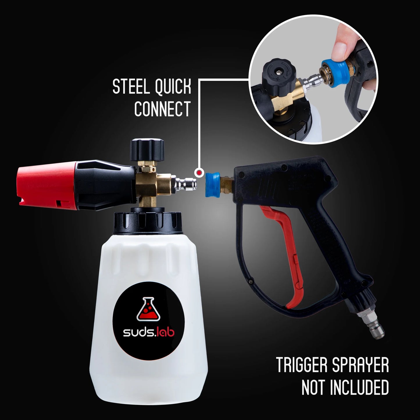 Suds Lab F1 Professional Foam Cannon Pressure Washer 32oz Bottle
