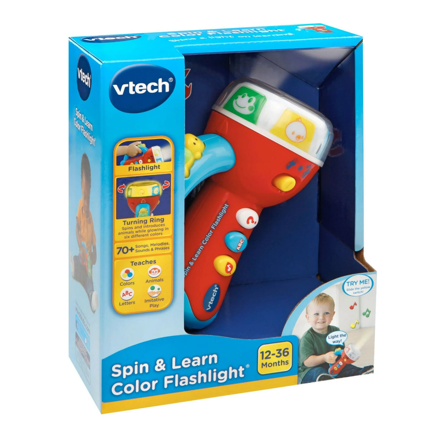 VTech Spin & Learn Color Flashlight Baby and Toddler Toys