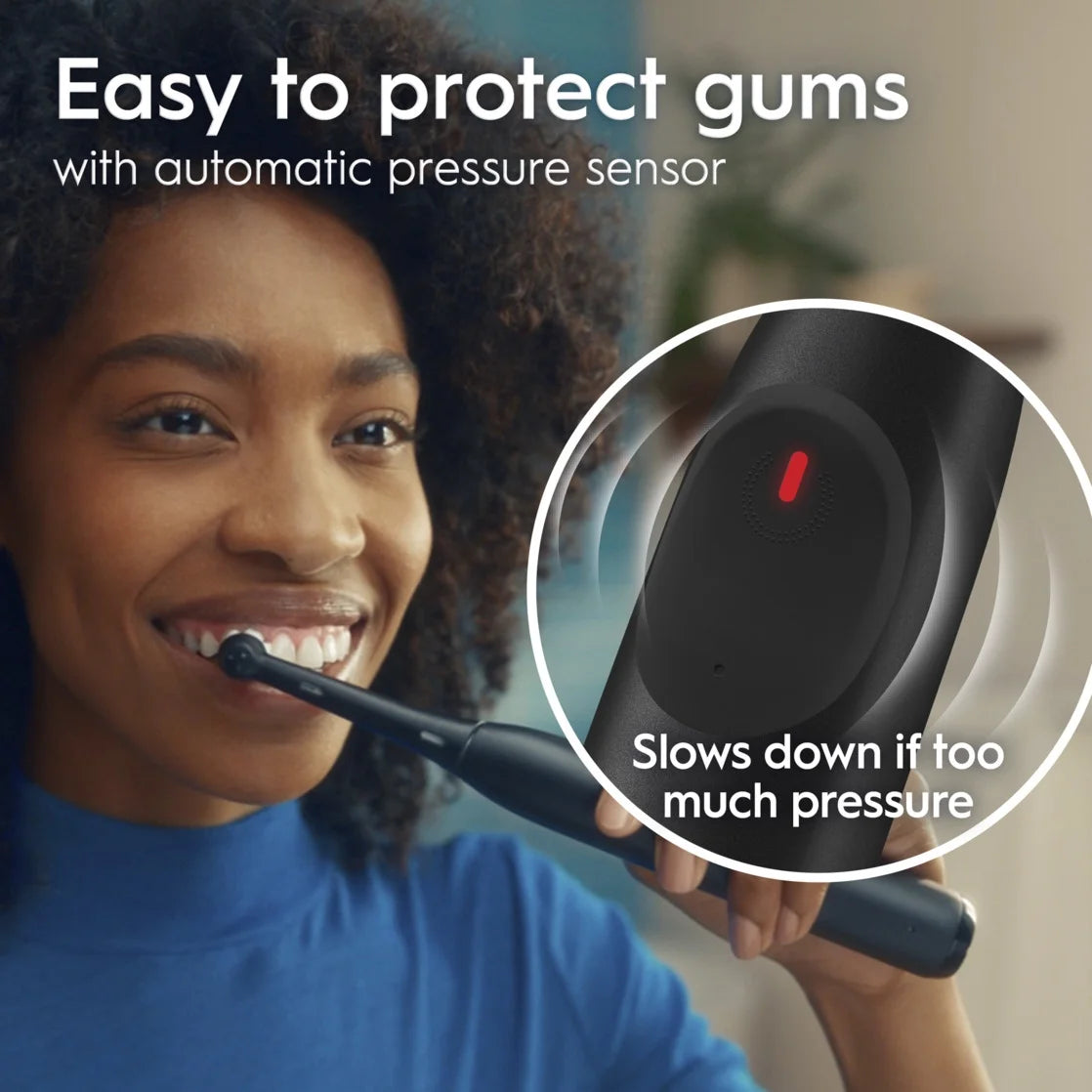 Oral-B iO Series 2 Rechargeable Electric Toothbrush, Night Black with 1 Gentle Care Brush Head for Adults and Children 3+