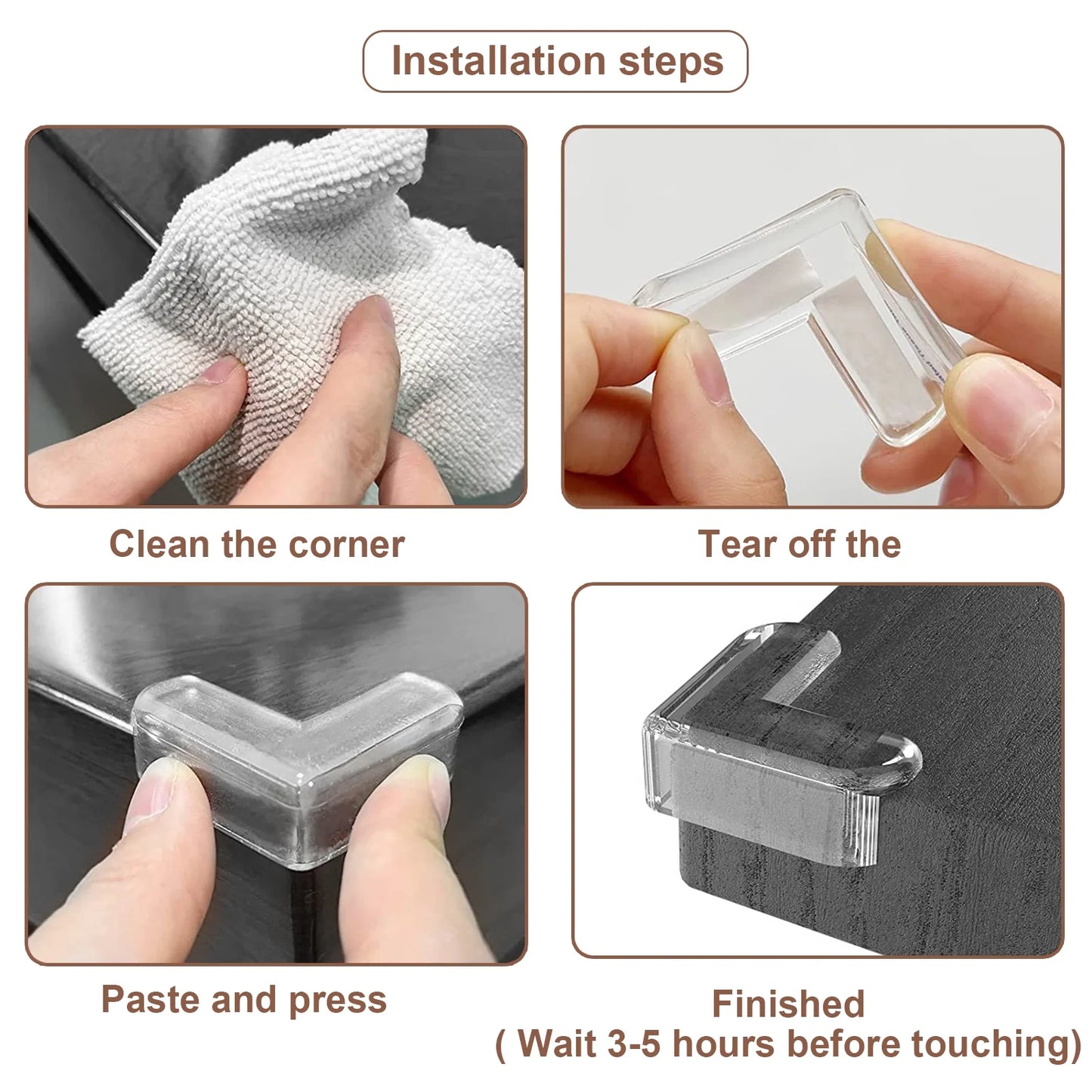 SUPTREE Table Corner Protectors for Furniture – Baby Safety Proofing Corner Guards (20 Pack)