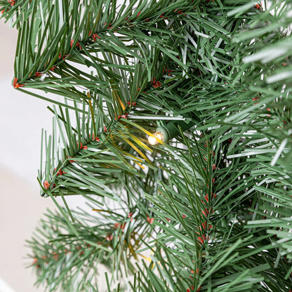 Napa Pre-Lit Warm White LED Artificial Christmas Garland, Green, 9', by Holiday Time