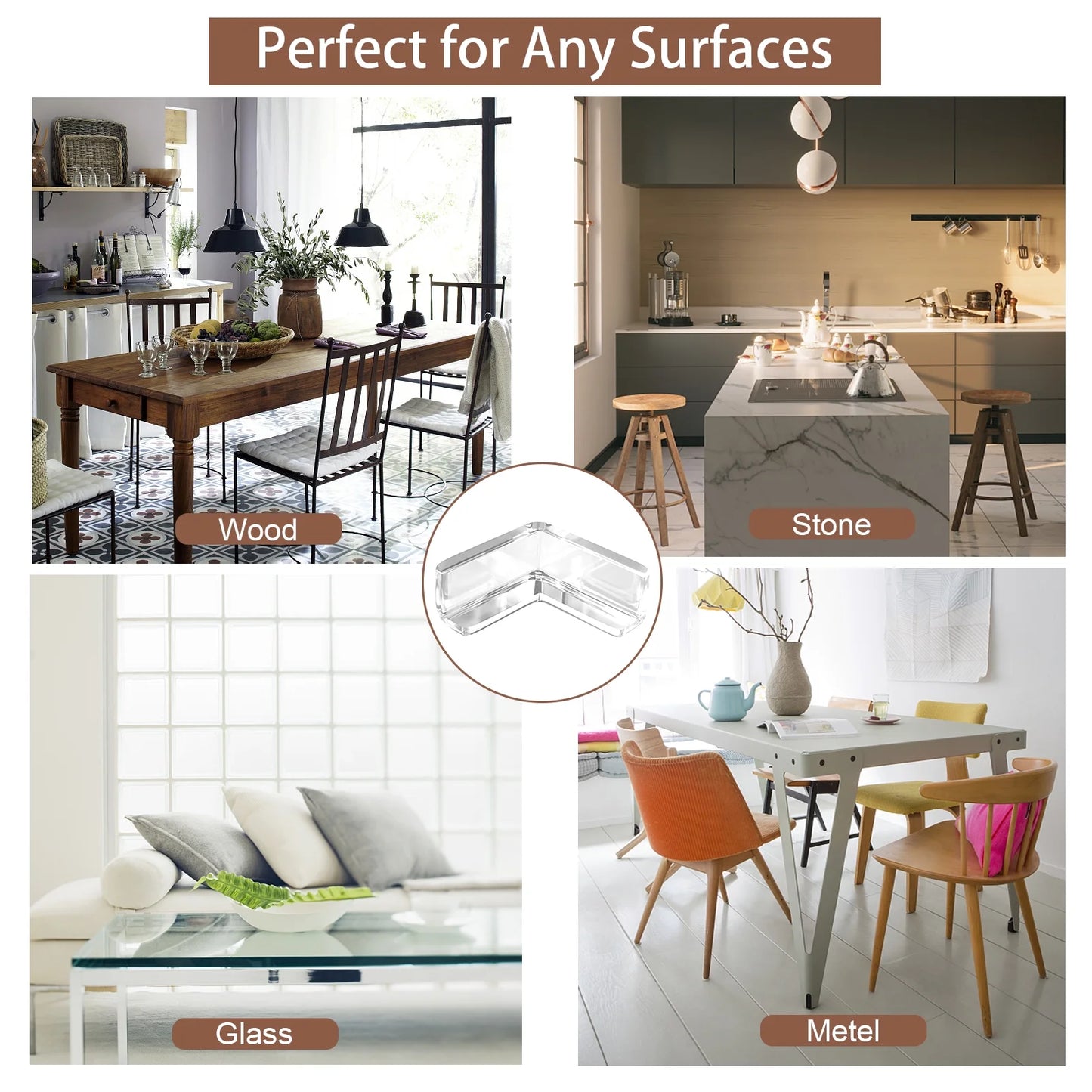 SUPTREE Table Corner Protectors for Furniture – Baby Safety Proofing Corner Guards (20 Pack)