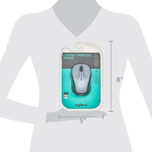 Logitech Compact Wireless Mouse, Gray, Walmart Exclusive