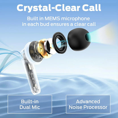 Monster Wireless Earbuds Bluetooth HiFi Stereo – 30H Playback, Touch Control, Type-C Charging, IPX6 Waterproof