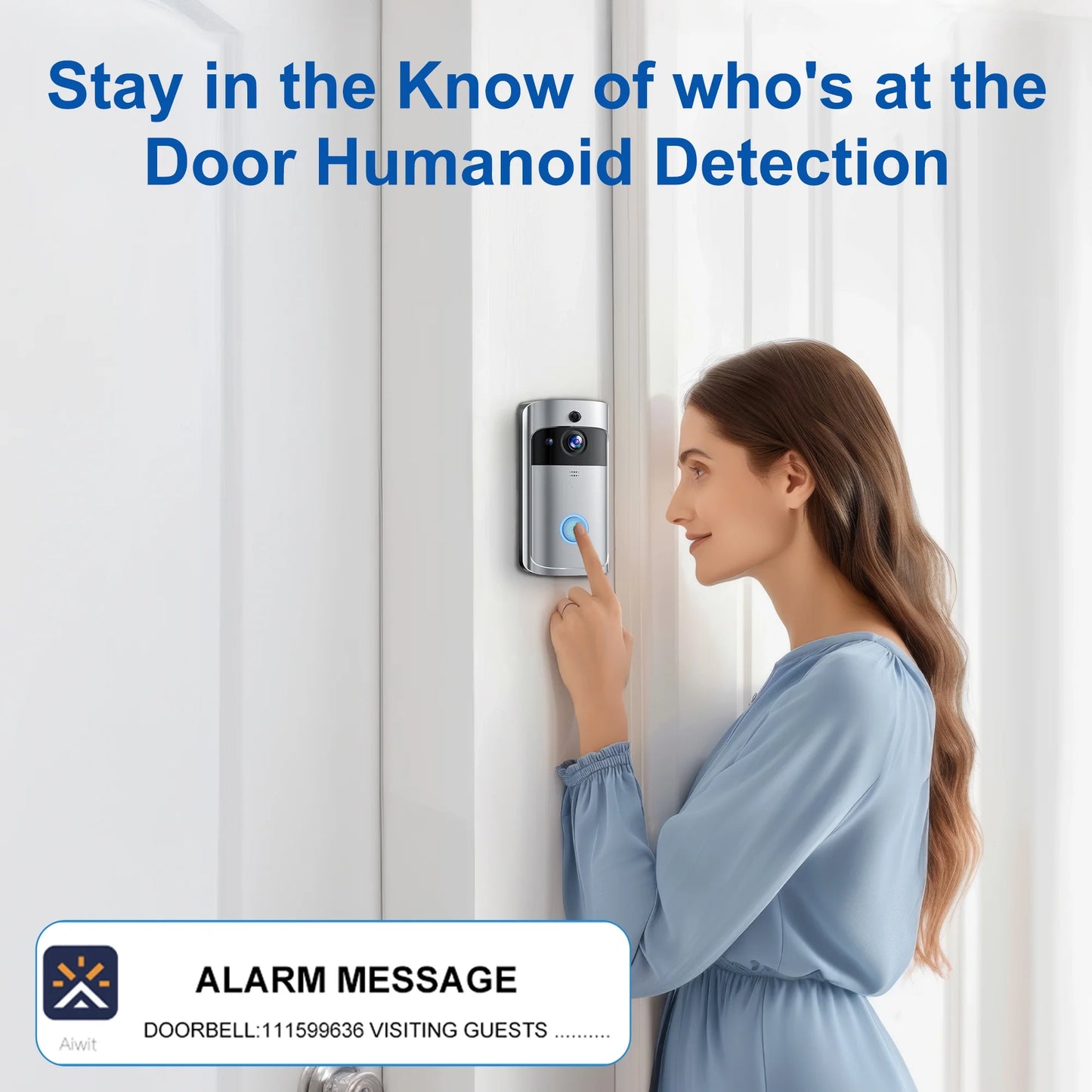 VEAT00L 1080P Wireless Smart Doorbell Camera with Chime