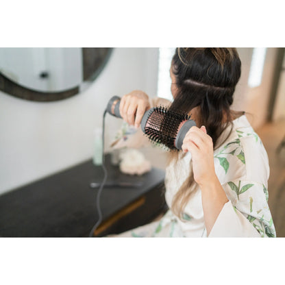 Hairitage Ceramic Volumizing Blow Dryer Brush for Curling and Straightening