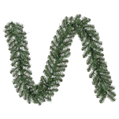 Napa Pre-Lit Warm White LED Artificial Christmas Garland, Green, 9', by Holiday Time
