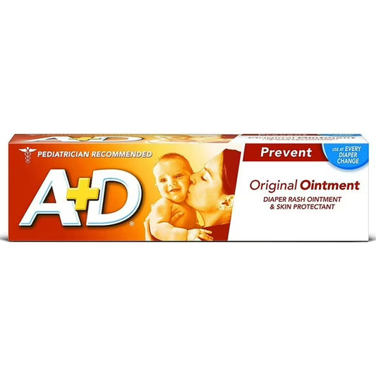 A+D Diaper Rash Ointment & Skin Protectant, Original 4 oz (Pack of 4)