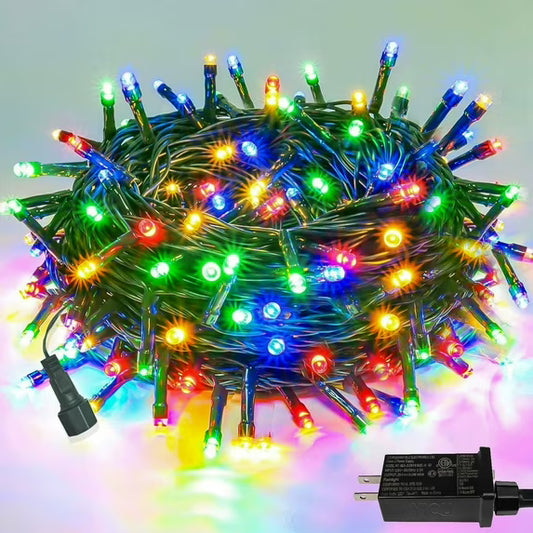 Christmas Tree Lights Outdoor, 72 Ft 200LED Twinkle Fairy Lights String Lights for Christmas LED Garland Wreath Wedding Indoor Holiday Decorations , Multicolor