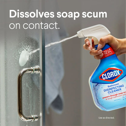 Clorox Bathroom Disinfecting Cleaner Spray – Original Scent, 30 fl oz