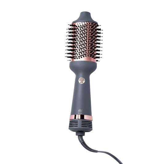 Hairitage Ceramic Volumizing Blow Dryer Brush for Curling and Straightening
