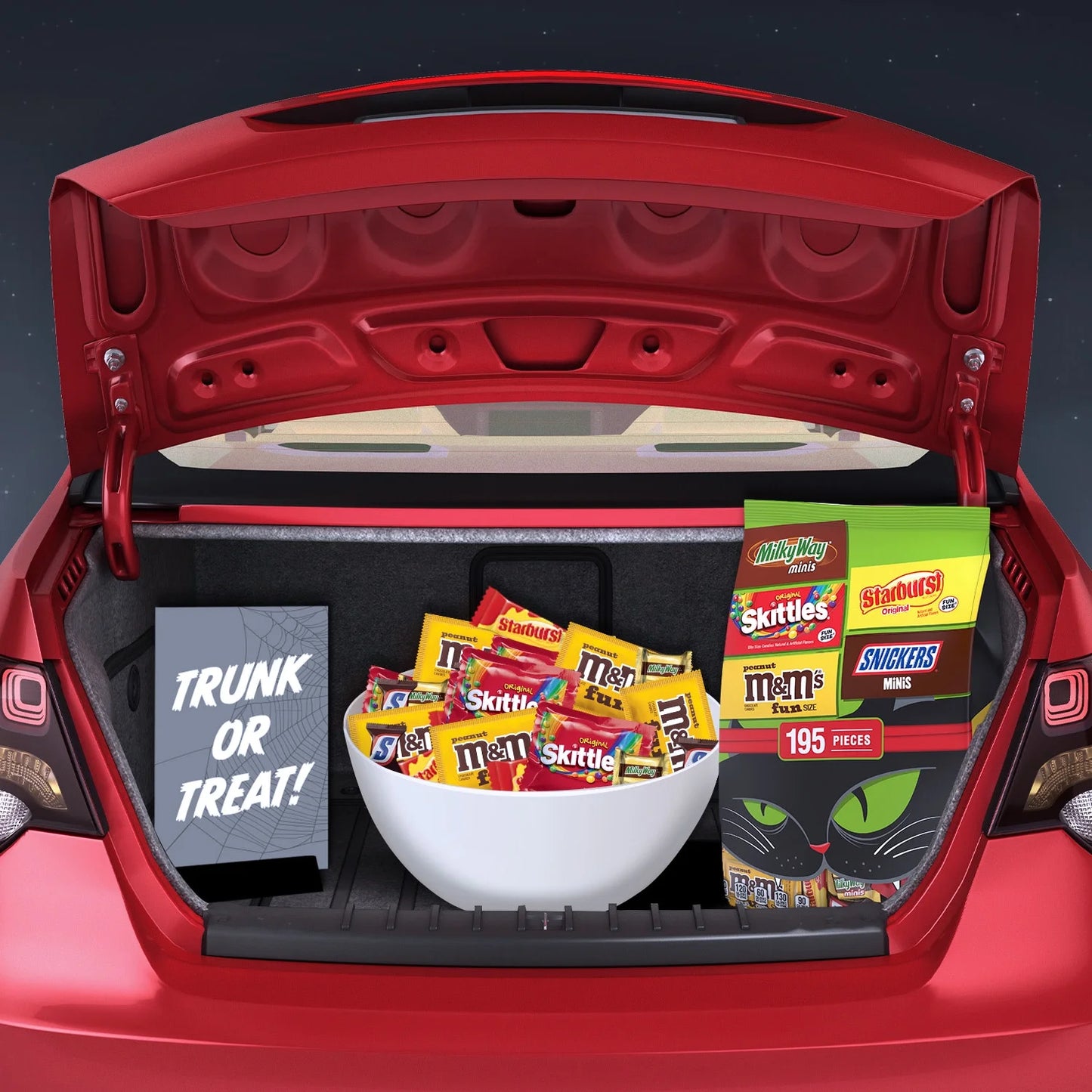 M&M’s, Skittles & More Fun Size Halloween Candy Variety Pack – 195 Count Bulk Bag