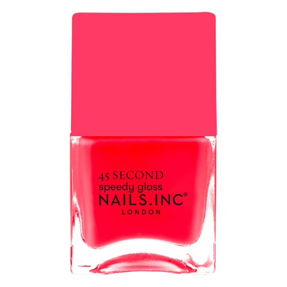Nails.INC Quick Drying Nail Polish – Charlie (Coral Pink) | 0.47 fl oz