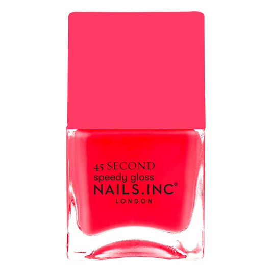 Nails.INC Quick Drying Nail Polish – Charlie (Coral Pink) | 0.47 fl oz