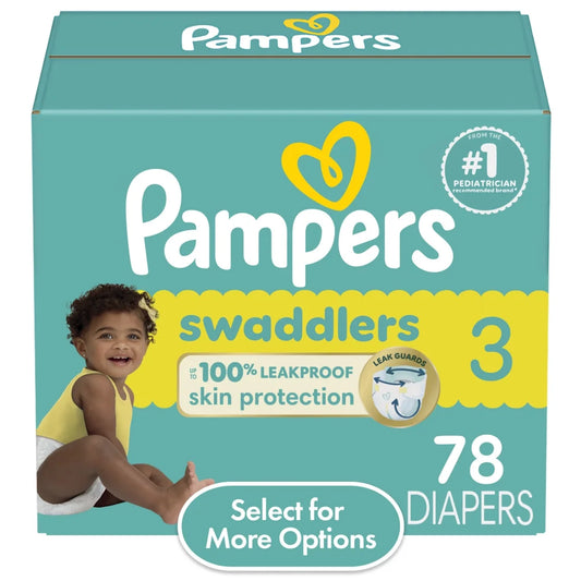 Pampers Swaddlers Diapers – Size 3, 78 Count