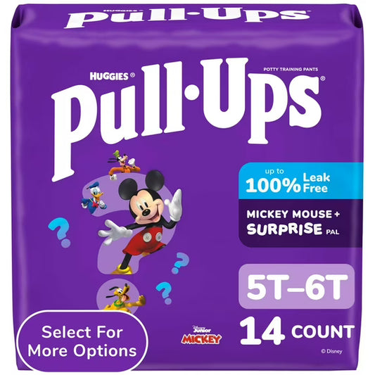 Pull-Ups Boys' Potty Training Pants, 5T-6T (46+ lbs), 14 Count (Select for More)