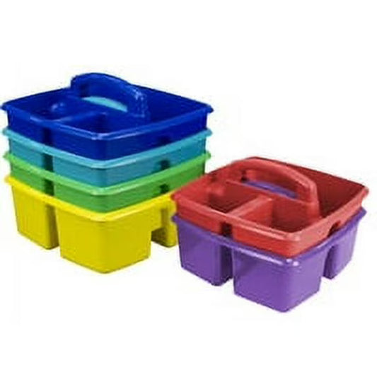 Storex Small Caddy Assorted Colors, Set of 6