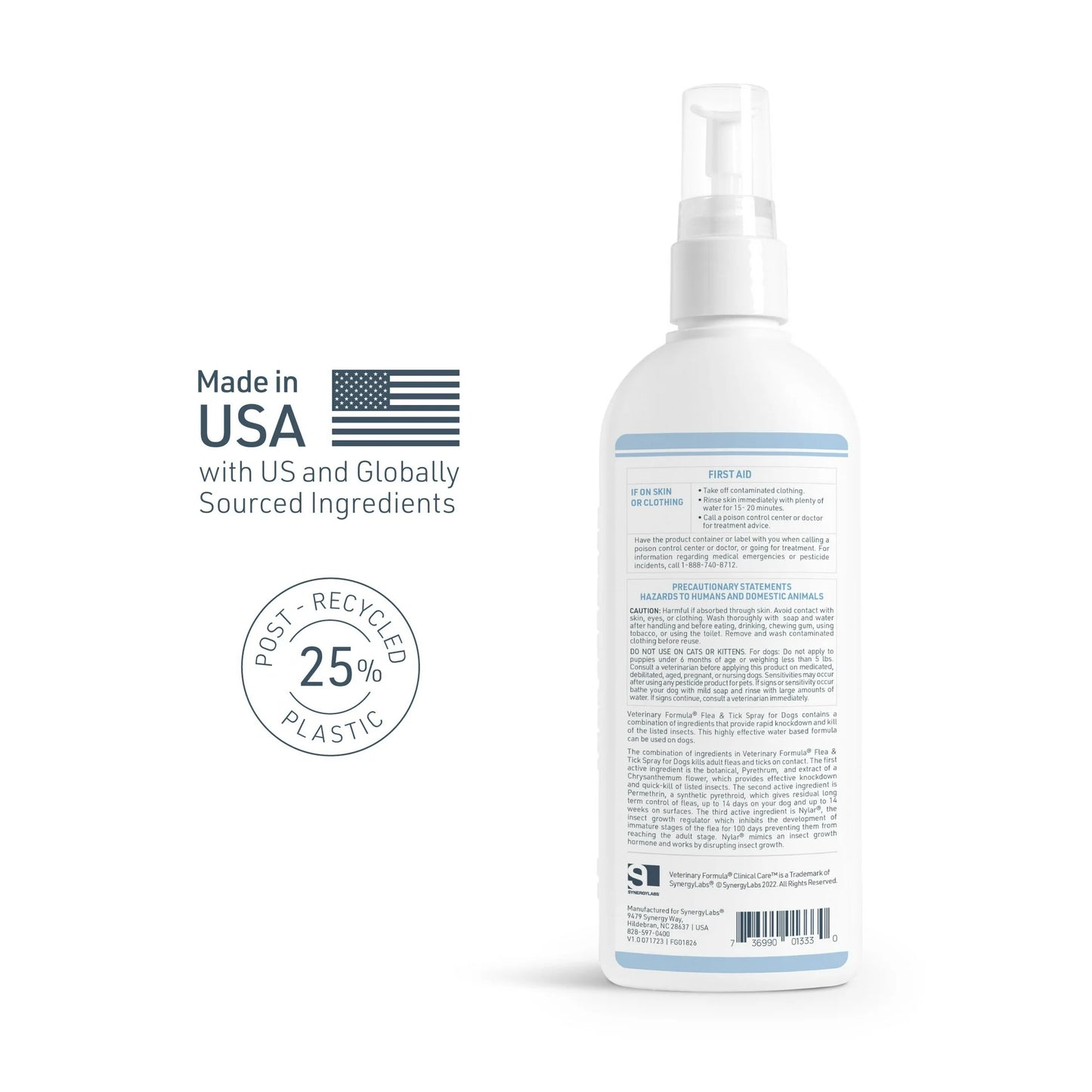 Veterinary Formula Clinical Care Flea & Tick Spray for Dogs – 8 oz