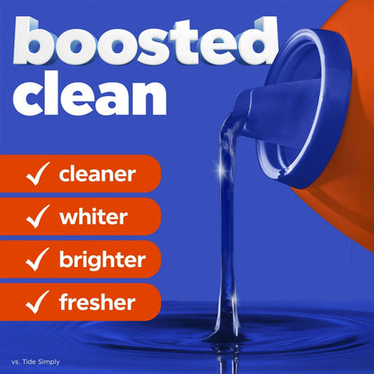 Tide Laundry Detergent Liquid with 6X Boosted Cleaning Power, Original Scent, 32 fl oz, 25 Loads