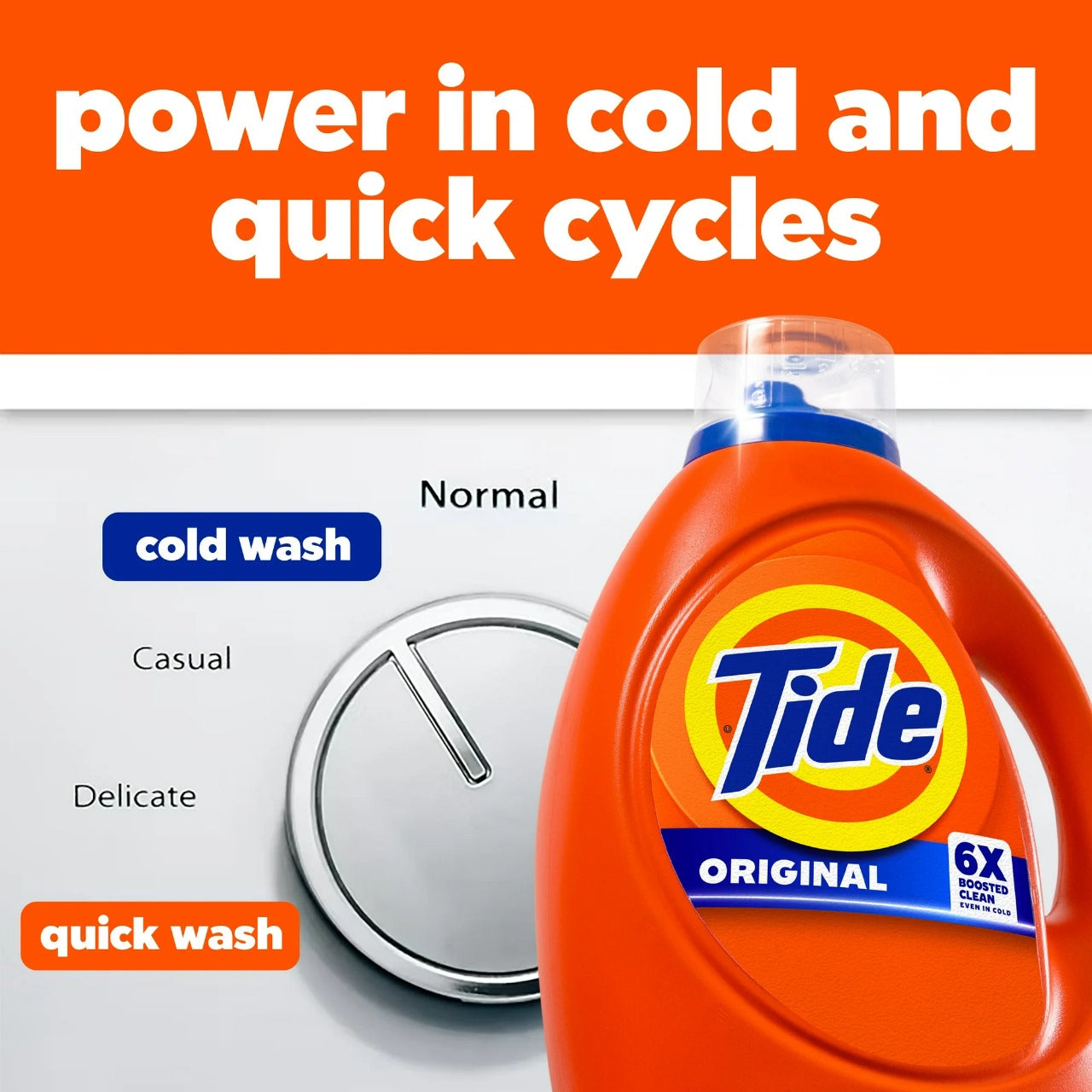 Tide Laundry Detergent Liquid with 6X Boosted Cleaning Power, Original Scent, 32 fl oz, 25 Loads