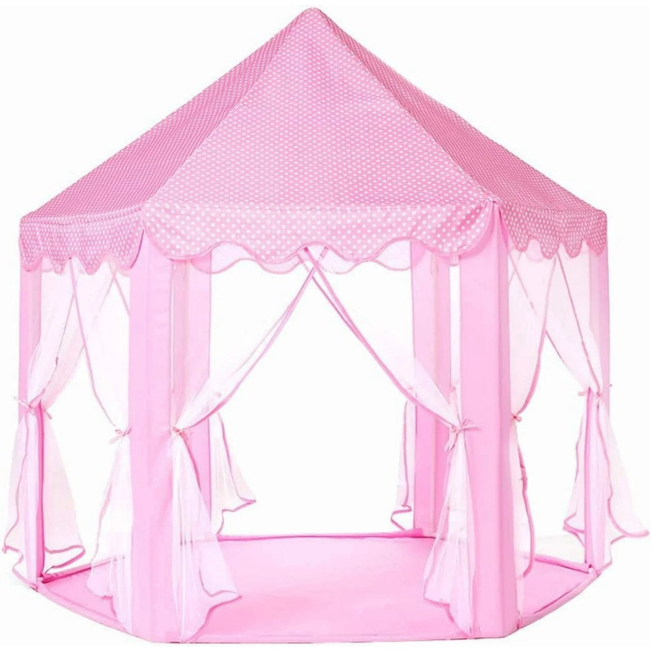 YSPUKY Kids Tent, Princess Play Tent for Kids Toddler Outdoor Toys Without Rug, Playhouse, Castle, Christmas Birthday Gifts for Girls 55x55x53 in