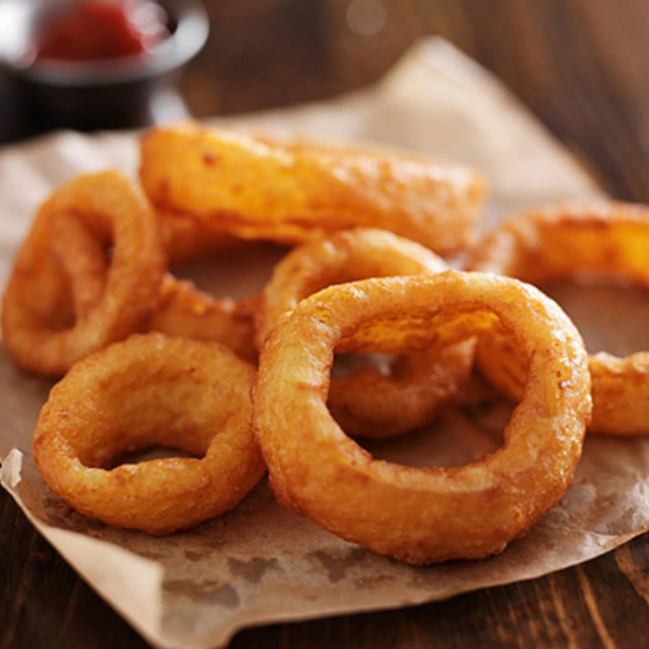 McCain®, Craft Beer Battered Fried Onion Rings, 14 oz Bag (Frozen)