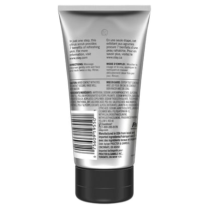 Olay Total Effects Face Wash, 7 in 1 Refreshing Citrus Scrub, Everyday Care for All Skin Types, 5 fl oz