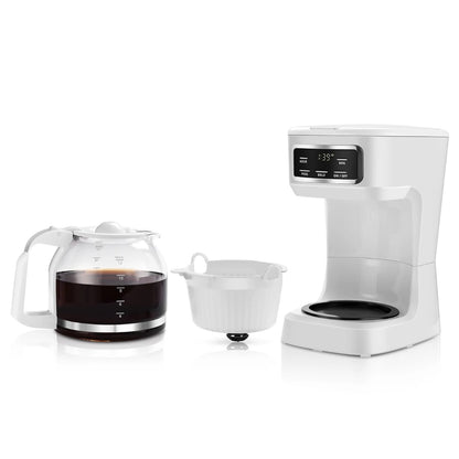 Mainstays Finish 12-Cup Programmable Coffee Maker, White