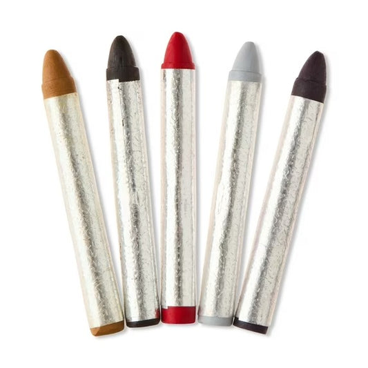 Horror Multicolor Make-up Crayons, 5ct, .48oz, Halloween Make-Up for Adults, by Fun World