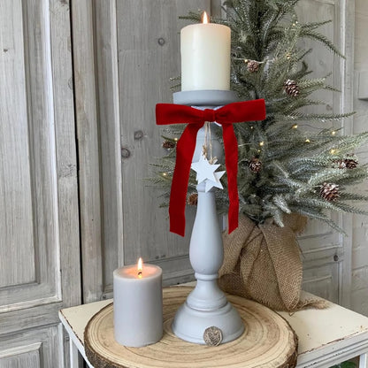 Red Velvet Christmas Bows – Set of 12 Premade Holiday Bows for Wreaths, Christmas Tree, Garland, Gift Wrapping, Indoor & Outdoor Decorations