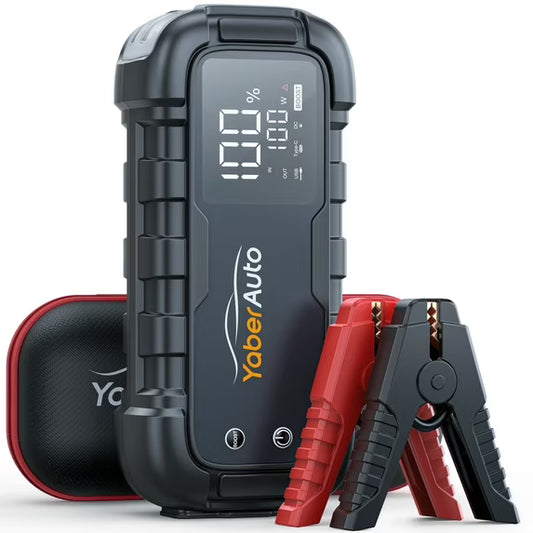 YaberAuto 6000A Car Battery Jump Starter – Powerful Portable Jump Box for All Gas & 12L Diesel Engines