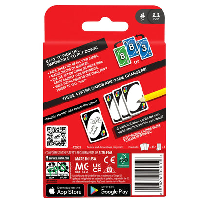 UNO Card Game for Kids, Adults & Family Game Night, Original UNO Game of Matching Colors & Numbers
