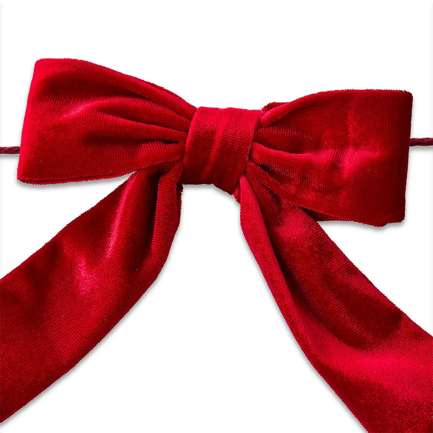 Velvet Bow Christmas Garland, Red, 6', by Holiday Time