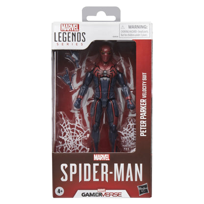 Marvel Legends Series Gamerverse Velocity Suit Peter Parker, Spider-Man 6" Action Figure, Stocking Stuffers for Kids