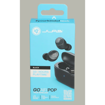 JLab Go Air Pop Bluetooth Earbuds – True Wireless Earphones with Charging Case